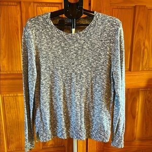 J. Crew Blue and White Knit Sweater